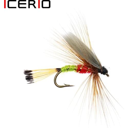 ICERIO 6PCS Golden Pheasant Tippets Tail Wet Flies Trout Fishing Fly Lure Baits
