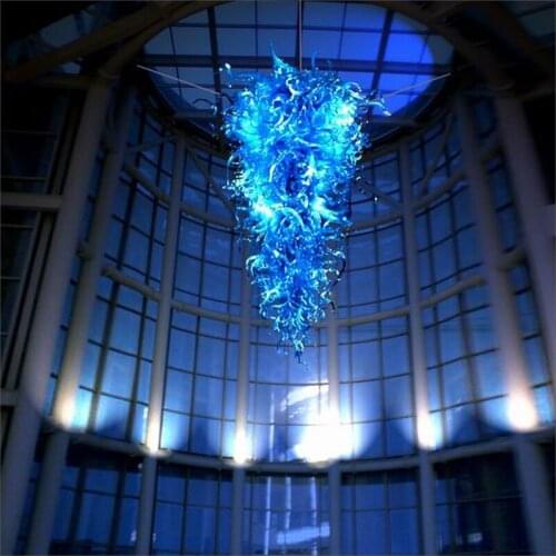 Blown glass chandelier LED lighting fixture Restaurant Decorative Modern Pendant Lamps