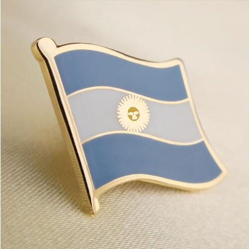 Soft Enamel Argentina Flag Lapel Pins