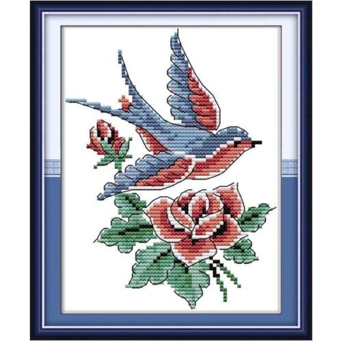 Bird 3 cross stitch kit aida 14ct 11ct count print canvas cross stitches needlework embroidery DIY handmade