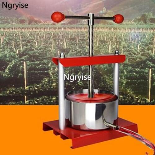 Ngryise-85 6L Full Set Grape Wine Presser Juicer For Home Small Business 6L is alluminum alloy press Prodgf ProQgf