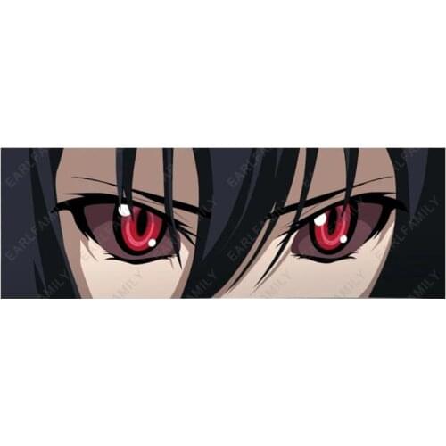 Personality Cartoon Anime Akame Ga Kill Eye Slap Car Sticker Auto Helmet Motorcycle Decal Classic Peek Girl Eyes Apply To Car