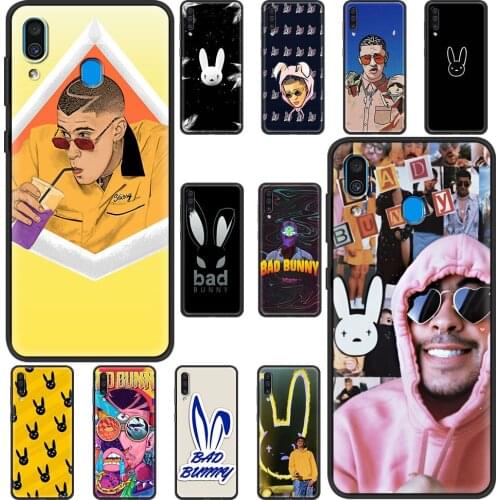 Bad Bunny Shockproof Case for Samsung Galaxy A50 A10 A20e A70 A52 A51 A30 A40 A20s A71 A21s Soft Phone Cover Funda Shell Coque