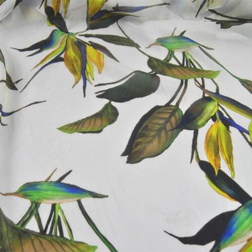LEO&LIN 8, Beige White Large Wide Large Leaf Real Silk Chiffon Light through Dress Shirt Lining Cloth DIY Sewing Tissue