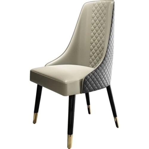 Nordic light luxury dining chair simple modern net red chair home restaurant creative chair back chair milk tea lounge chair