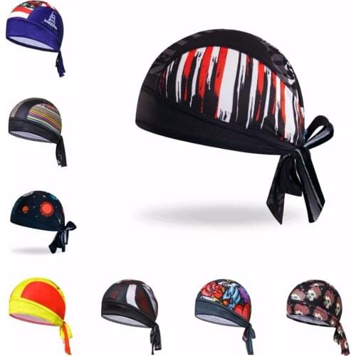 Bike Hat Flexible Cycling Helmet Cap Men Black Bicycle bandana pirates scarf Breathable MTB Team Headband Headwear summer 2018