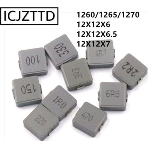 Integrated inductor 1260 1265 1270 12X12X6 1UH 1.5UH 2.2UH 3.3UH 4.7UH 5.6UH 6.8UH 8.2UH 10UH 15UH 22UH 33UH 47UH 68UH 100UH