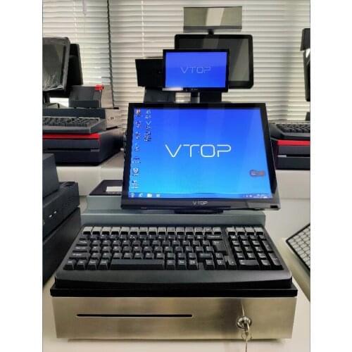 VTOP180F Commercial Cash Register Cash Register Commercial POS Touch Screen Integrated Machine Energy Saving