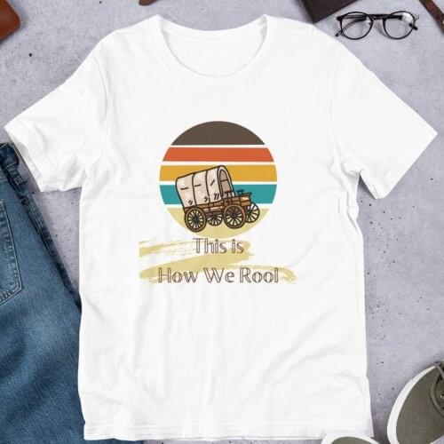 Harajuku Top This Is How We Roll Casual Ladies Basic O-collar Short Sleeved Women T-shirt Girl,Drop Ship