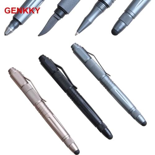 1 Pcs Multifunctional Tool Pen Self defense Metal Touch pen useful Tactical Glass breaker Pen good gift pen