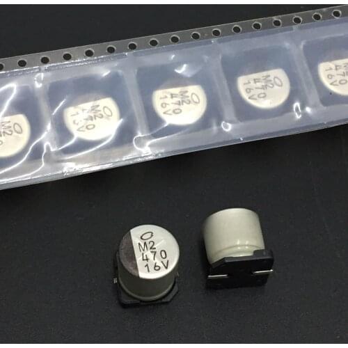 10pcs 470uF 16V NICHICON UR series 10x10mm 16V470uF Chip type SMD Aluminum Electrolytic Capacitor