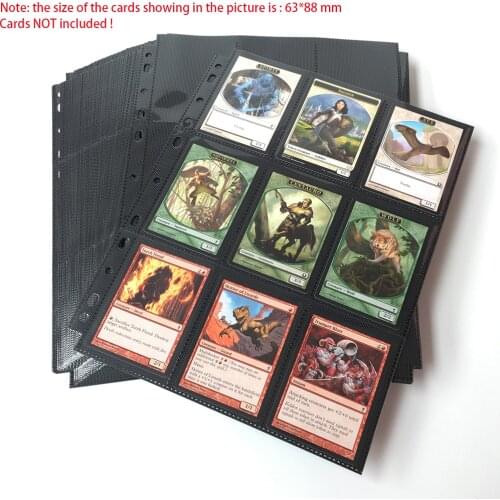 30 Pages/Lot 18+9 Pockets Ultra Pro Star Cards Album Top/Side Loading Binder Pages Board Game Cards Page Trading Card Protector