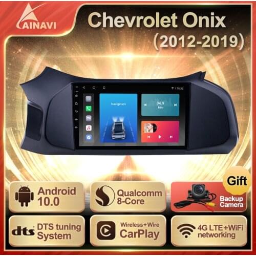 Car Radio Android 10 QLED Screen For Chevrolet Onix 2012-2019 Auto Stereo Multimedia Player Navigation GPS Carplay DTS No 2din
