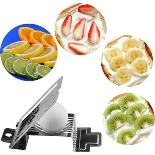 Household Egg Slicer Portable Stainless Steel Egg Cutter Vegetable Fruit Slicer Sandwich Egg Slice Gadget Egg Tool Kitchen Tool