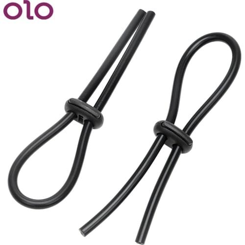 OLO 1 Pair Penis Ring Cock Rings Adjustable Penis Enlargerment Time Delay Ejaculation Male Penis Extender Sex Toys for Men