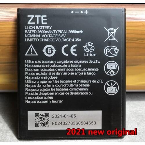 For ZTE Blade A5 2019 Battery 2600mAh Mobile Phone Battery Li3826T43P4h705949 High Quality New Original