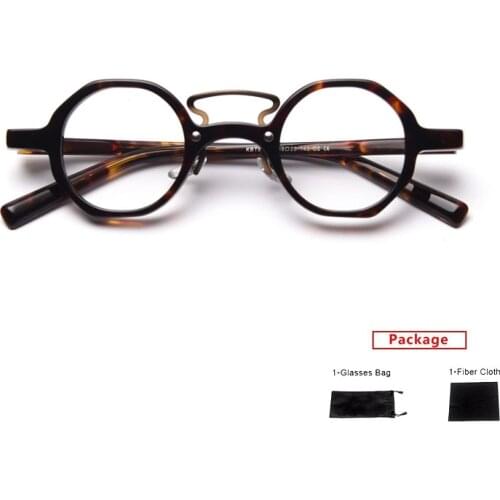 Mimiyou Acetate Polygon Glasses Frame Women Retro Men Computer Eyewear Optical Myopia Eyeglasses Frame Brand Design oculos