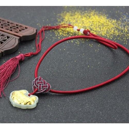 24K jade and jade necklace jade pendant