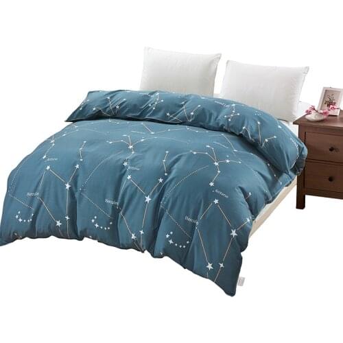 Home textile comforter cover blue star queen king twin full single duvet cover 100%cotton man 1pc quilt cover boys doona cover