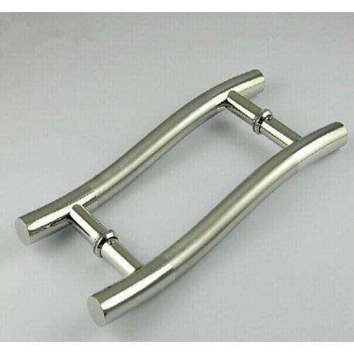 300mm "S" types stainless steel brushed big gate door handles bright KTV office hotel wood door glass door pulls handles
