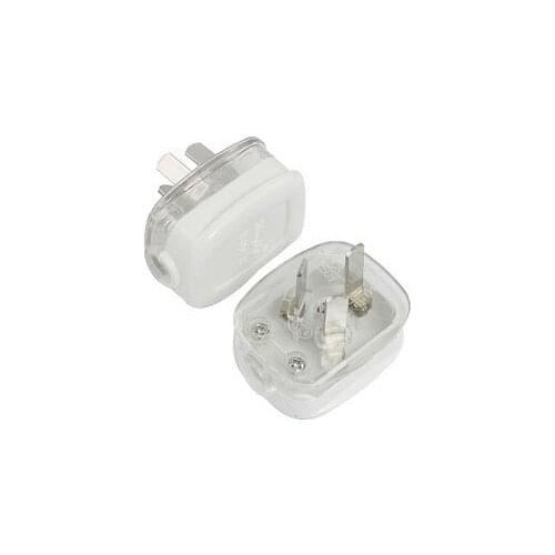 2pcs AC 250V 10A/16A 3 Pin AU Power Cord Connector Male Electrical Plug