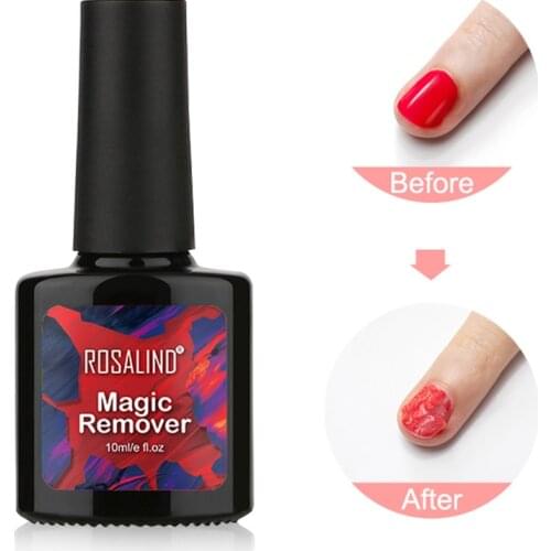 Rosalind Magic Remover Gel Nail Polish Remover Within 2-3 Mins Peel Off Varnishes Base Top Coat Without Soak Off Water Wholesale