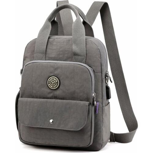 2020 Women Nylon Backpacks High Quality Ladies Bagpack Large Capacity Casual Daypack Solid Big Students Sac A Dos Girl Mochilas