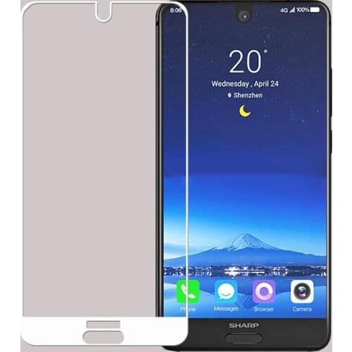 2Pcs Full Cover Black Tempered Glass For Sharp Aquos S2 / 5.5 inch Screen Protector Protective Film Aquos S2 FS8010 Glass White
