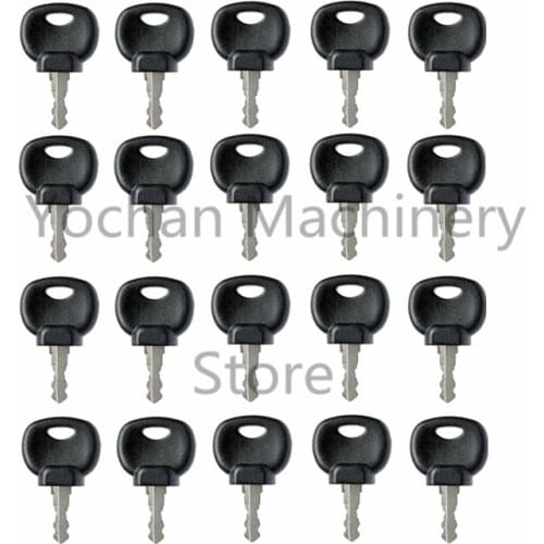 20 Pcs 14607 14707 Key For JCB Bomag Dynapac Terex Vibromax New Holland Moxy MONARK Harm Roller Ersatzsch ELI80-0088