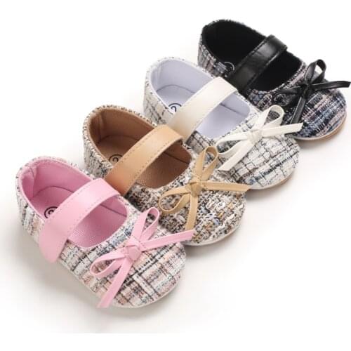 2021 Bowknot Baby Girls Shoes Infant Newborn Princess Shoes Spring First Walkers Lovely Baby Girl Birthday Party Shoes