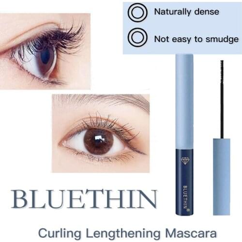 4D Silk Fiber Mascara Dense Durable Waterproof Non-Dainty Black Thick Lengthening Eye Lashes Cosmetics Eye Makeup TSLM1