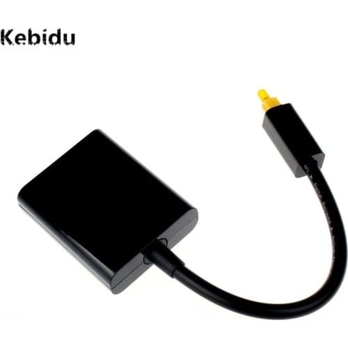 Kebidu Audio&Video Cables Mini USB Digital Toslink Optical Fiber Audio 1 to 2 Female Splitter Adapter Micro Usb Cable Accessory