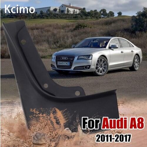 Car Mudflap for Audi A8 D4 2011~2017 Fender Mud Guard Flap Splash Flaps Mudguards Accessories 2012 2013 2014 2015 2016 3rd 3 Gen