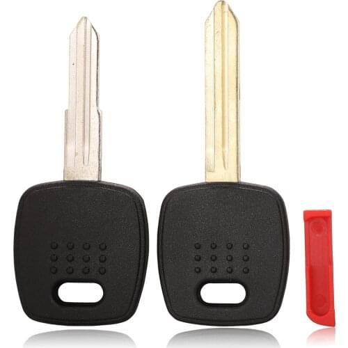 Jingyuqin 10pcs/lot Transponder Remote Car Key Shell Cover Case For Nissan Uncut Blade Blank Key Replacement