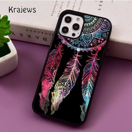 Dream Catcher Mandala Pattern phone Case For iPhone 5 SE 2020 6S 7 8 Plus 12 mini 11 Pro X XR XS Max Samsung S9 S10 coque Cover