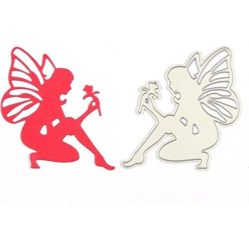 Fairy Butterfly Elf Metal Cutting Dies Stencil for DIY Scrapbooking Album Embossing Paper Card Decorative Craft Diecuts New 2018