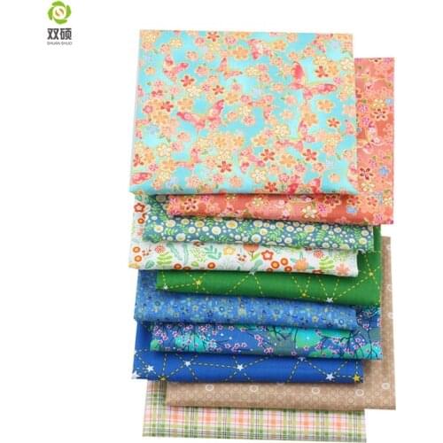 Cotton Twill Fabric Patchwork Tissue Cloth Of Handmade DIY Quilting Sewing Baby&Children Sheets Dress 40*50cm 50PCS/LOT