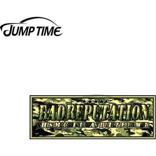 JumpTime 13 x 3cm For Bad Reputation Camo Personality Creative Slap Car Stickers Vinyl Graffiti JDM Sticker Body for Car Decal