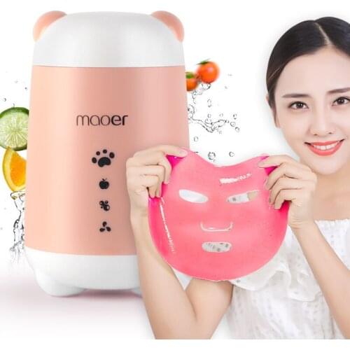 Face Mask Maker Machine Facial Treatment DIY Automatic Fruit Natural Vegetable Collagen Home Use Beauty Salon SPA Care Eng Voice