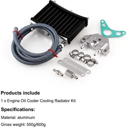 Oil Cooler Radiator Water Cooling Universal Motorcycle Accessories Extend Engine Service Life For 50cc 70cc 90cc 110cc 125cc ATV