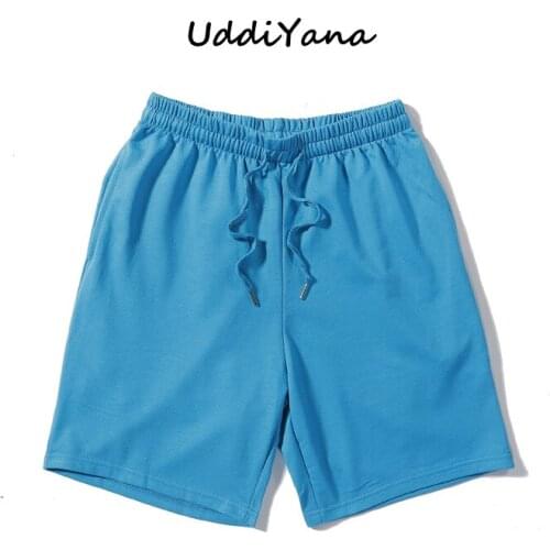 Fashion Summer Mens Sweatpants Shorts Womens Shorts Male Pants Moletom Masculino Sportswear Cotton Clothing Loose Shorts Homme