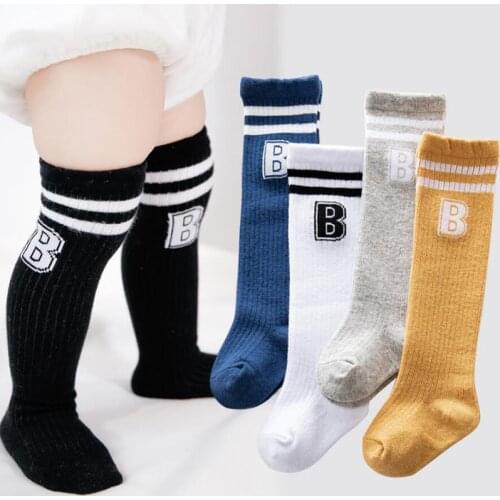 0-3Years Baby Boys Toddlers Girls Socks Knee High Soft Cotton Baby Floor Socks Long Stripped Children Socks