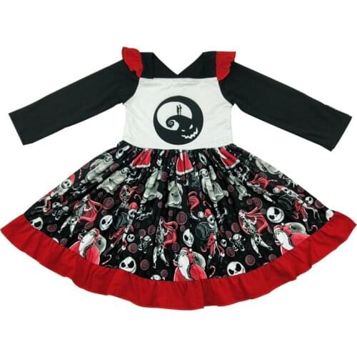 New Popular Cute Little Girls Halloween Witch Twirl Dress