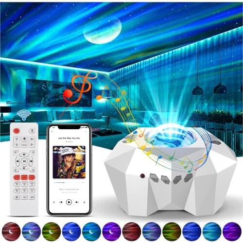 Aurora Galaxy Projector Baby Star Night Light, Starry Star Projector with Remote Control For Kids Adults Gift