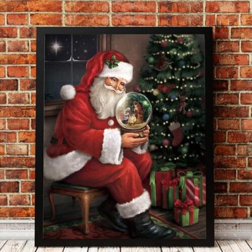 Santa Believes Diamond Painting New Arrival Christmas Night Santa Diamond Embroidery Cross Stitch for Home Christmas Decoration