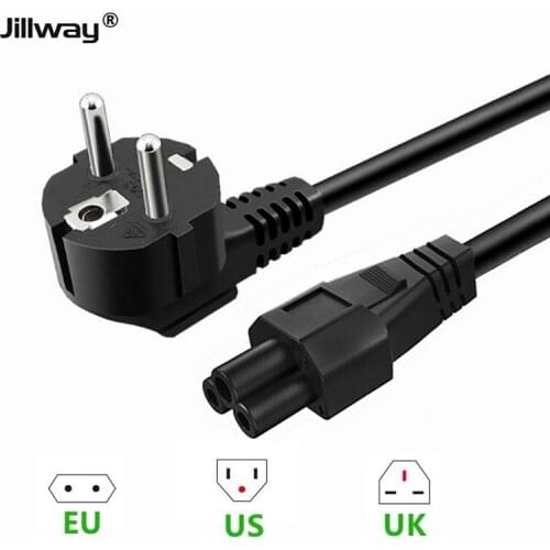 Jillway European Union, U.S., U.K. Universal Laptop for Samsung Sony HP laptop power supply 3pin charger plug power adapter cord