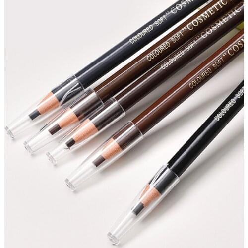 Waterproof Microblading Permanent Makeup Eyebrow Pencil Lip Design Eye Positioning Tattoo Pen Pencil Black Tools Marker Liner