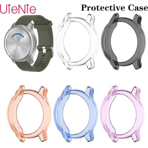 TPU Protective Shell for Garmin vivomove Luxe/Style Soft Silicone Frame Protective Case Cover Watchband Accessories