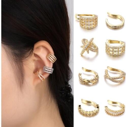 1PC Helix Cartilage False Piercing Adjustable Cz Jewelry Ear Cuff No Piercing Earring Cuff