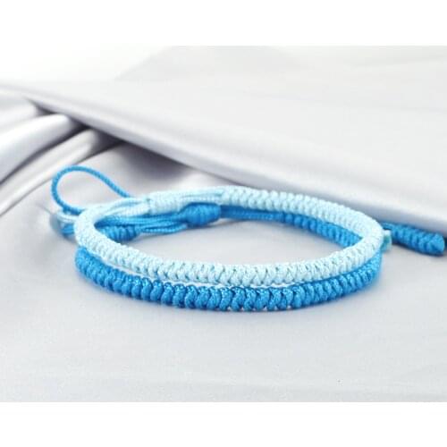 2Pcs/Set Braided Couple Bracelet Men Women Handmade Thread Bracelets Bangles Adjustable Rope Boho Wristband Best Friend Jewelry